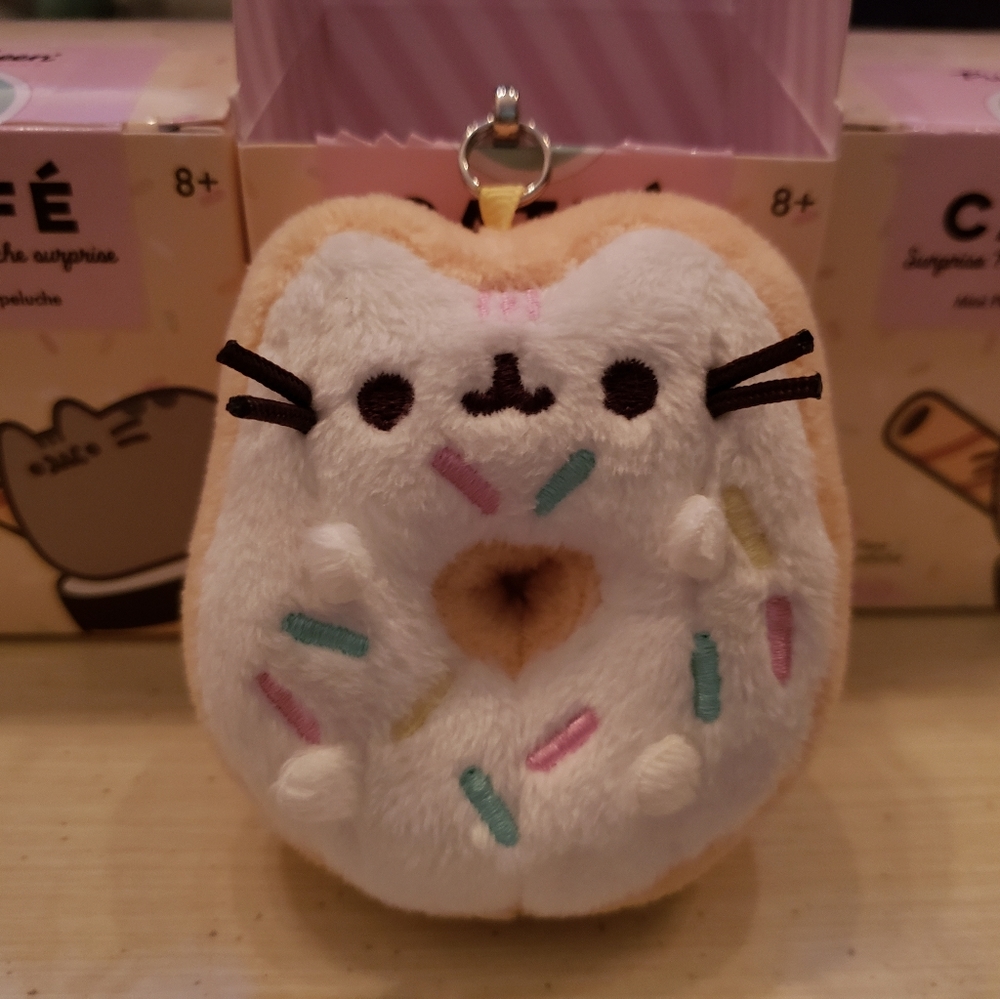 Pusheen Keychain Catfé Keychain Mini Plush Mystery Blind Box Dessert Cof…